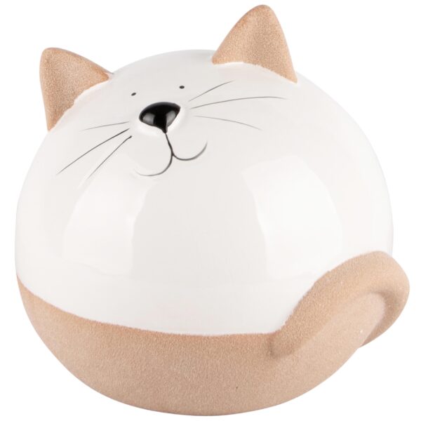 Chat Rond Porcelaine